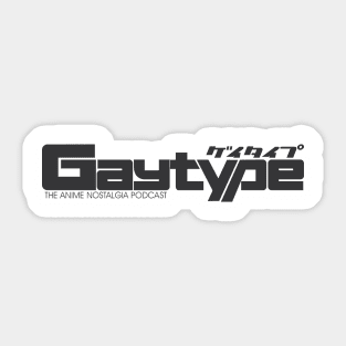 Gaytype New Type (Dark version) Sticker